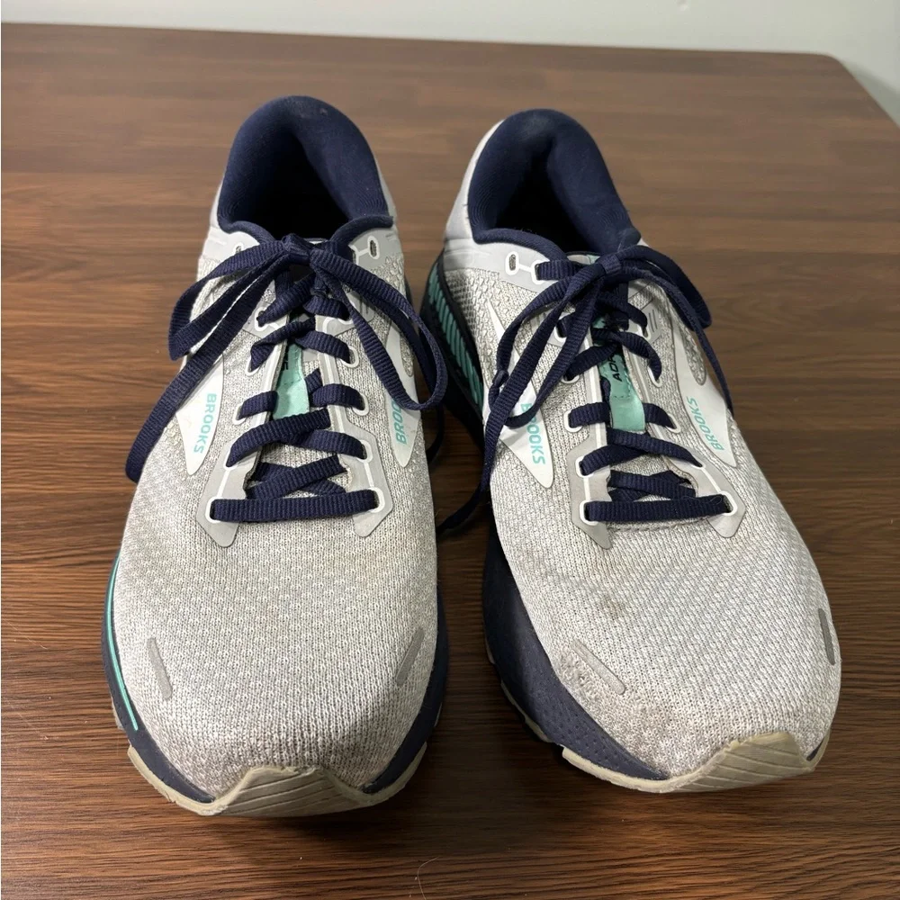 Men’s Brooks Adrenaline GTS in Gray‎ and Teal Size 11